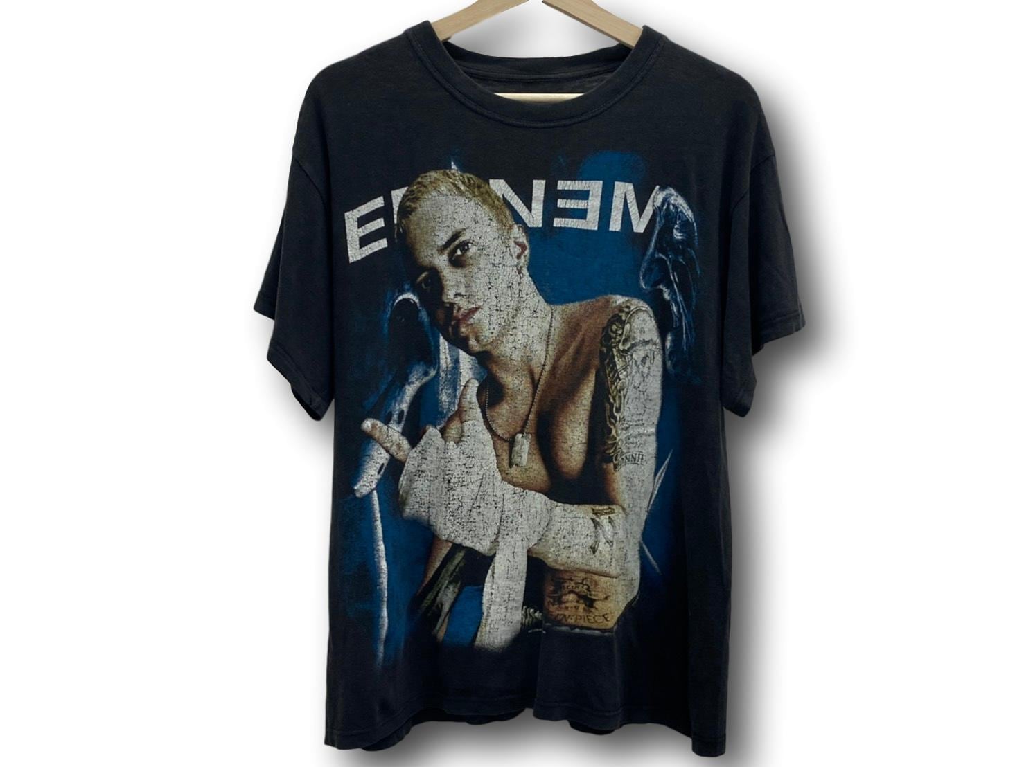 90S EMINEM FUCK TRIBAL TEE BLACK LARGE | BRAND BUYERS OSAKA