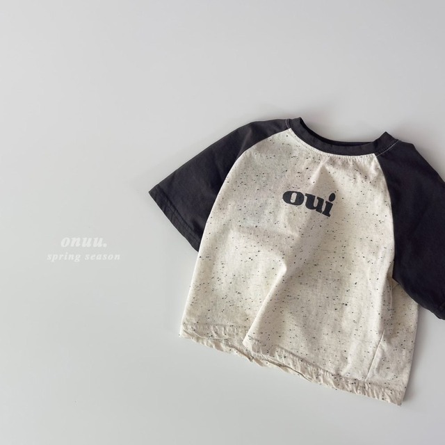 【即納】onu oui tee 24sp (韓国子供服  つぶつぶロゴT)