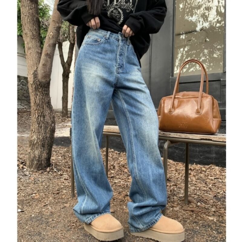 ハイウエストワイドレッグジーンズ 00164