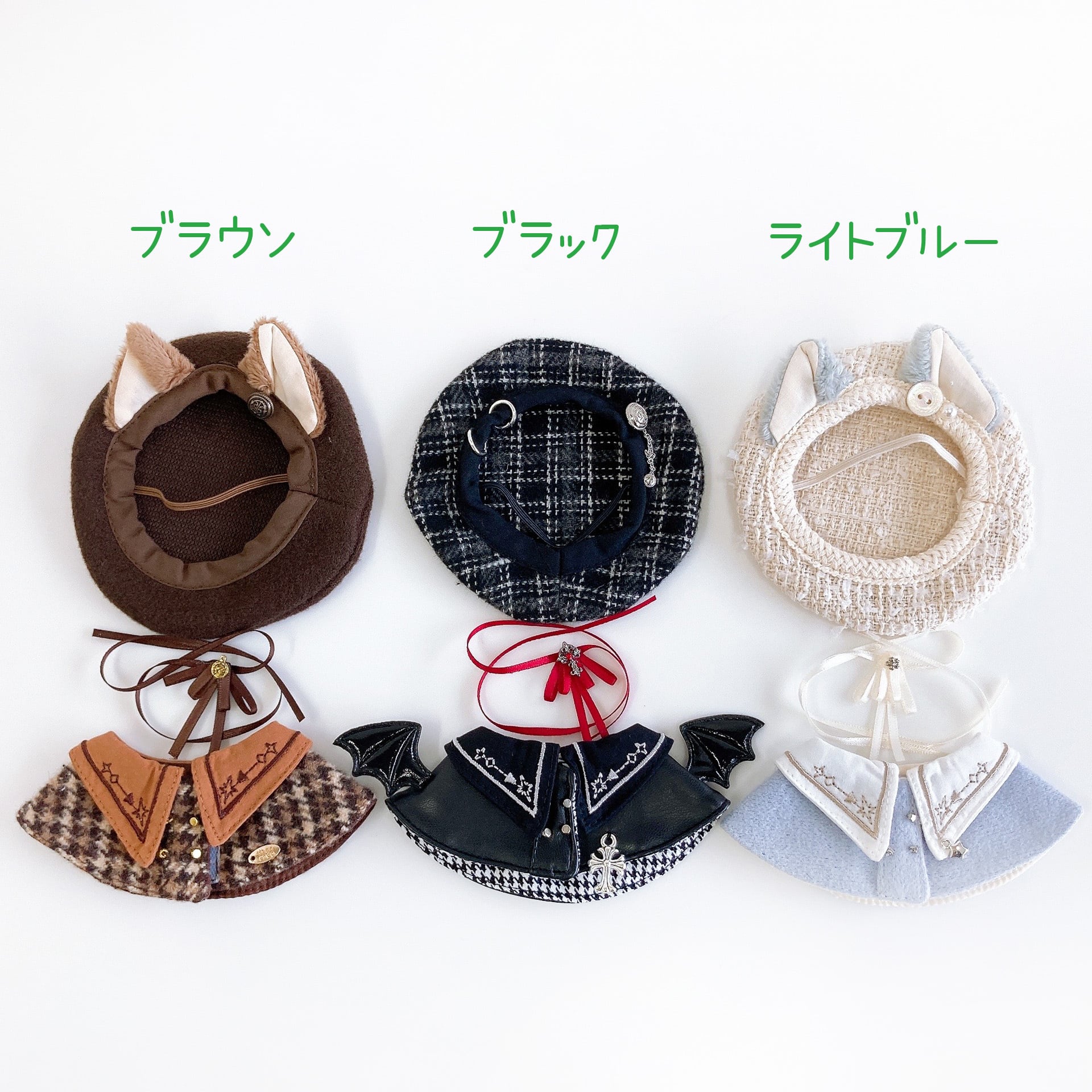 3K-1078【10cm】クラシカルチェックベレーセット | Little Closet