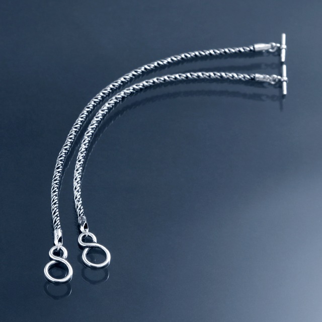 all oxidized lope chain bracelet [xobb] / Y2308KHB5211