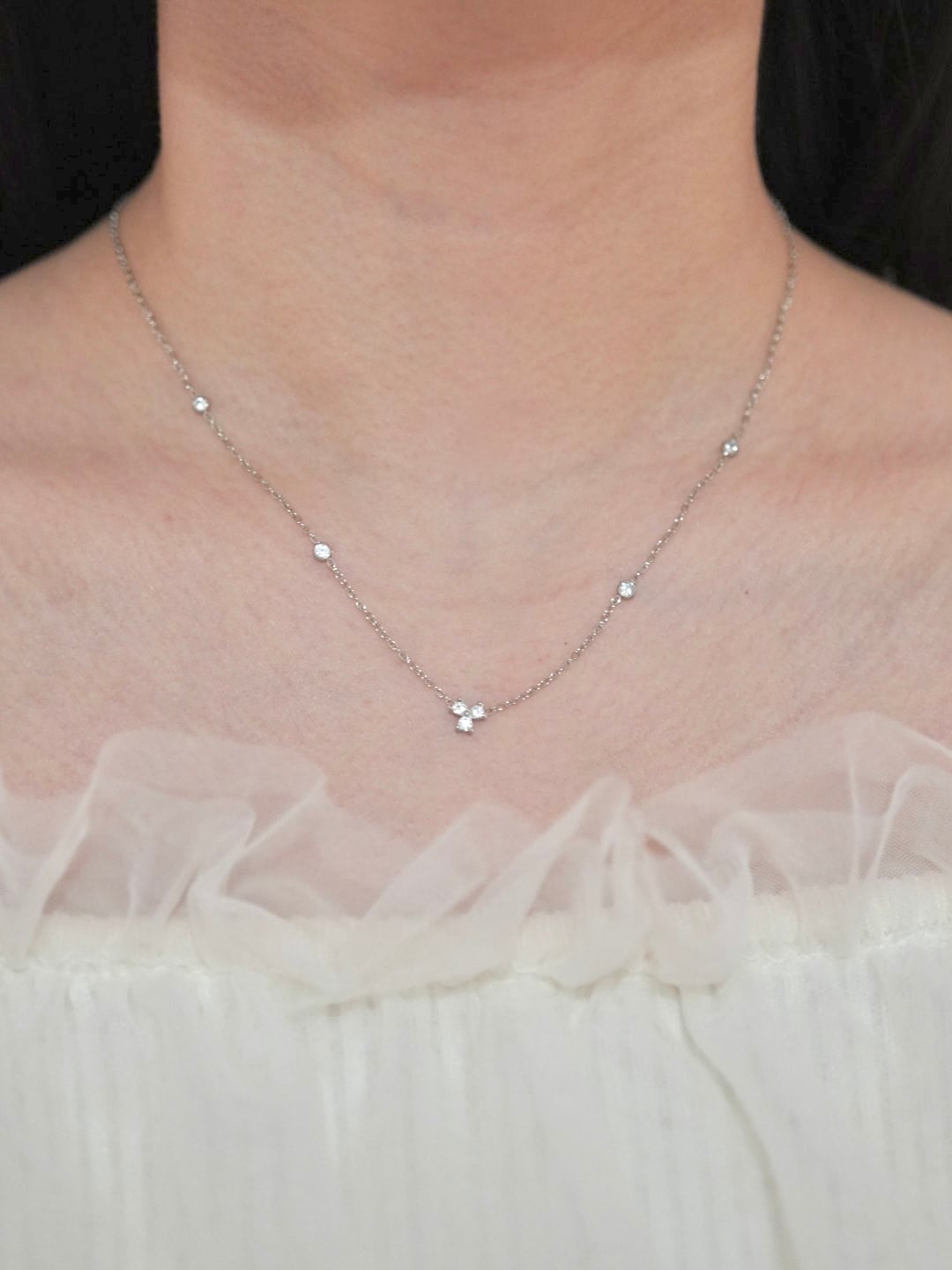 fifth mini dia necklace | mimi accessory / 錆びにくい高品質