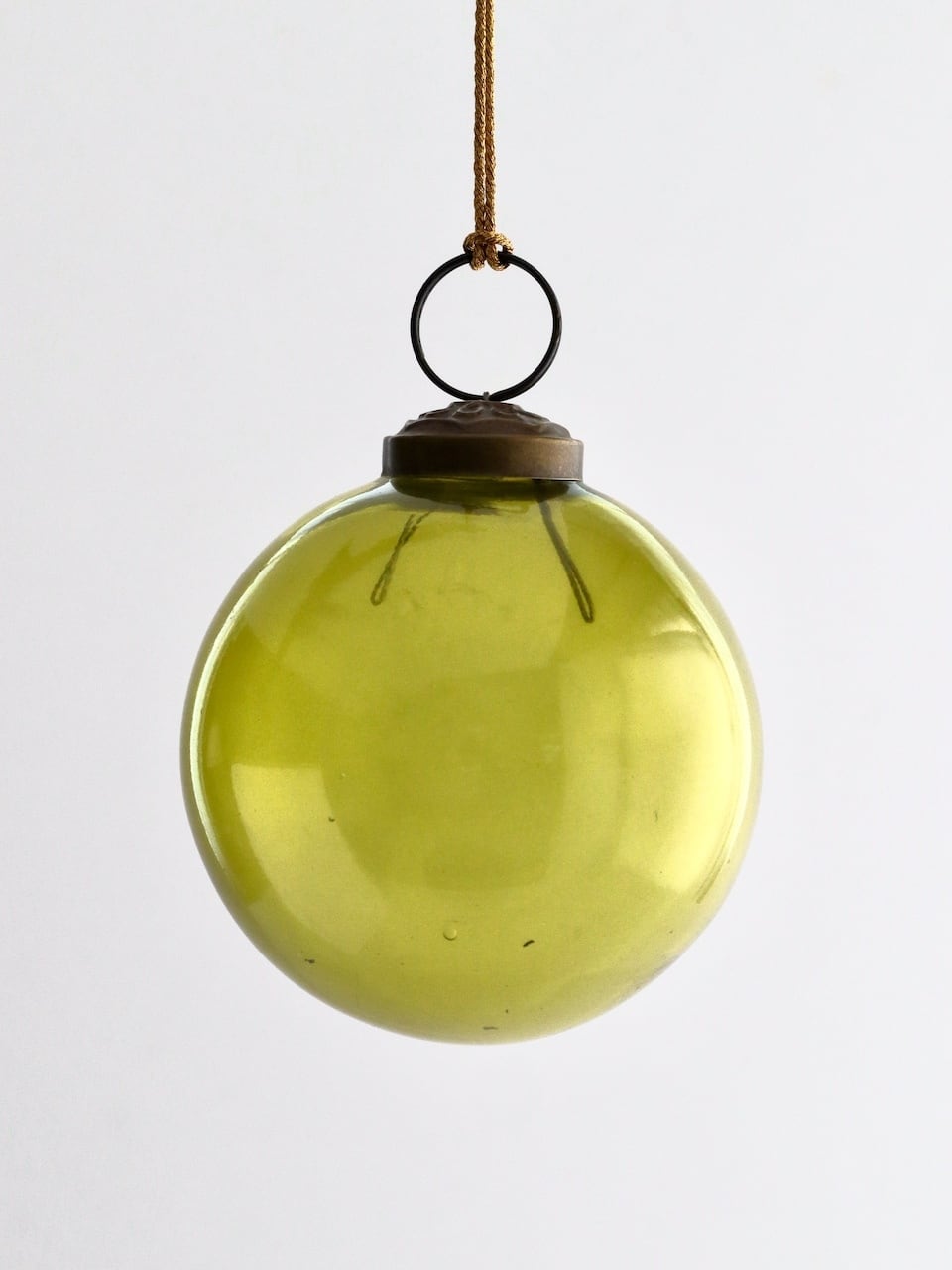 クリスマスオーナメント ガラスボール グリーン｜Glass Ornament