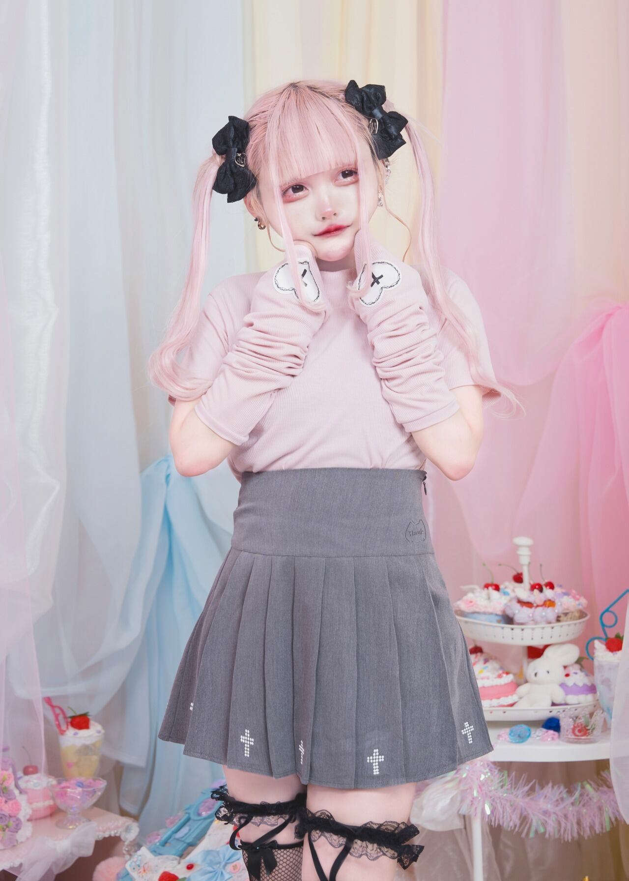 PLEATS PLEASE アームウォーマー付き アームウォーマー付き ぴちTEE | Hauls
