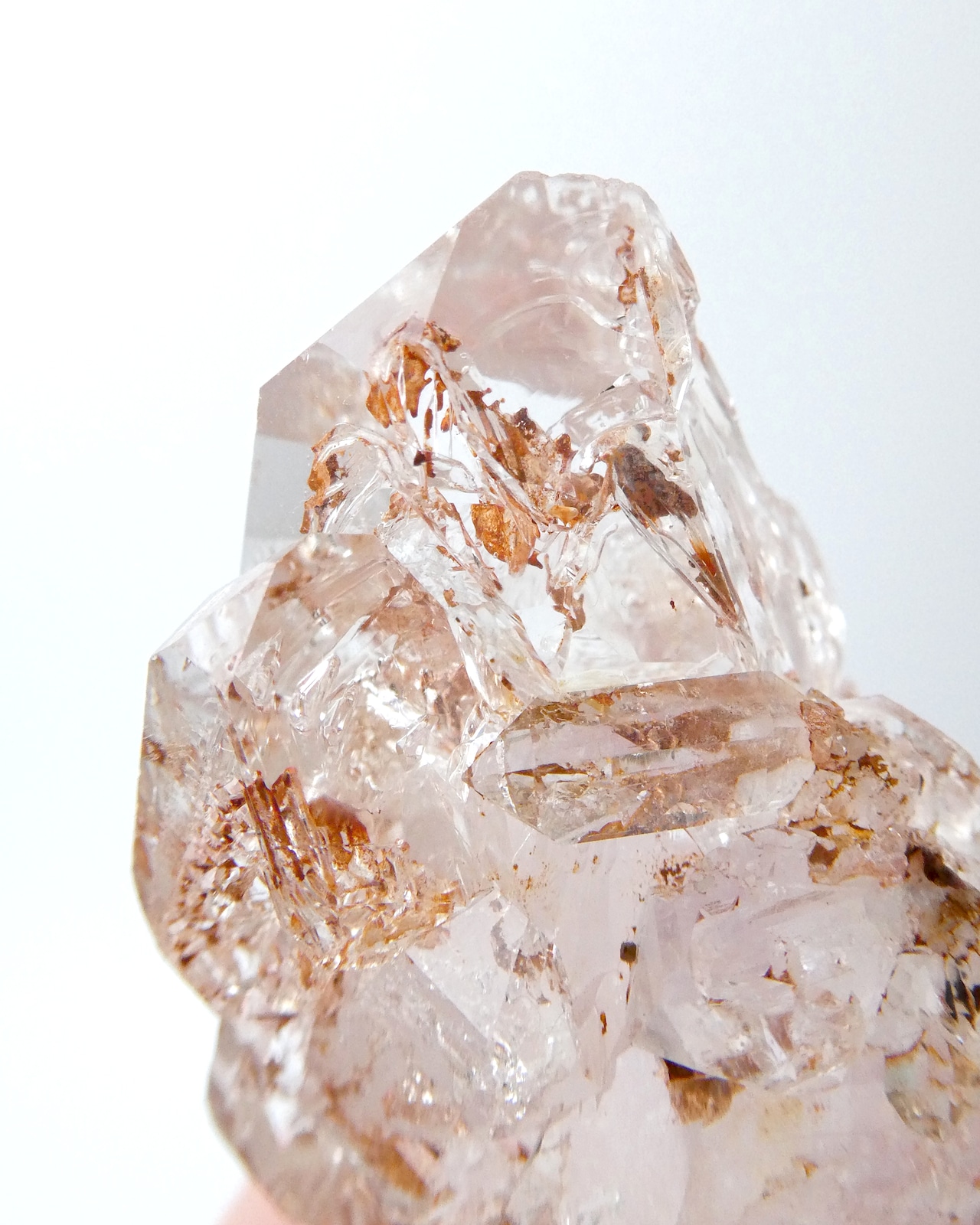 Red Clay Skeletal Quartz エレスチャルクォーツ レッドクレイ ⭓ 花焔 ⭔ MINERAL