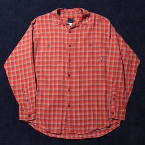 M 96年 ポルトガル製 オンブレ Patagonia L/S Flannel Shirt パタゴニア 長袖 チェック ネルシャツ