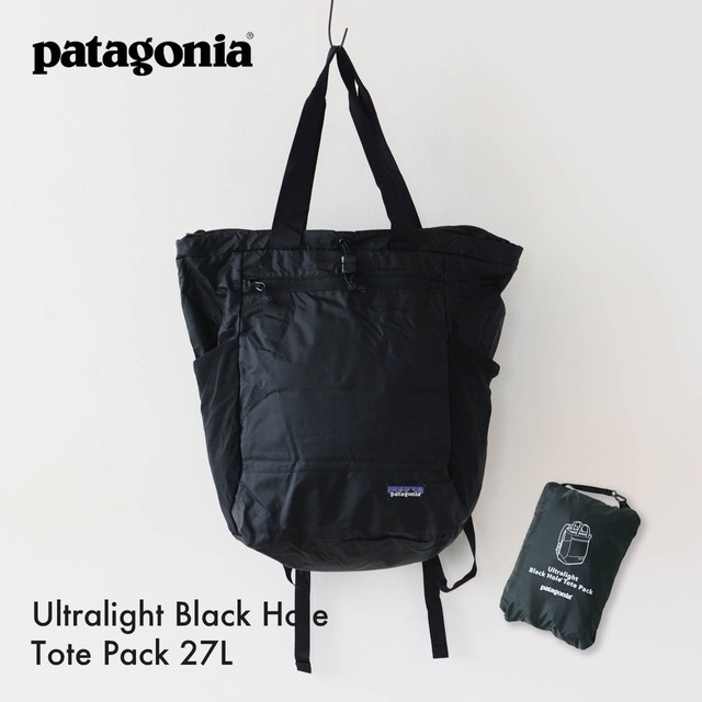 Patagonia [パタゴニア正規代理店] Ultralight Black Hole Tote Pack 27L [48809] ウルトラライト ブラックホール トート パック 27L・BLK・48809-24・MEN'S / LADY'S [2024AW]
