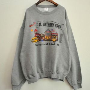 made in MEXICO 90S JERZEES St.anthony Park sweat shirt{メキシコ製 90s ジャージーズ アンソニーパーク スエットトレーナー 古着 メンズ}ユニセックス