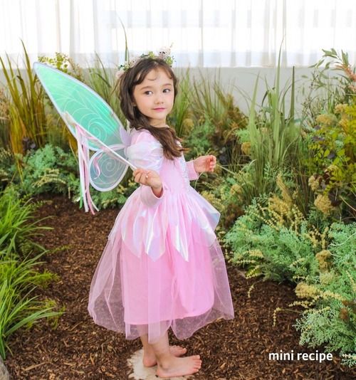 【即納】<minirecipe>  Tinkerbell fairy dress+Fairy wings (セット)