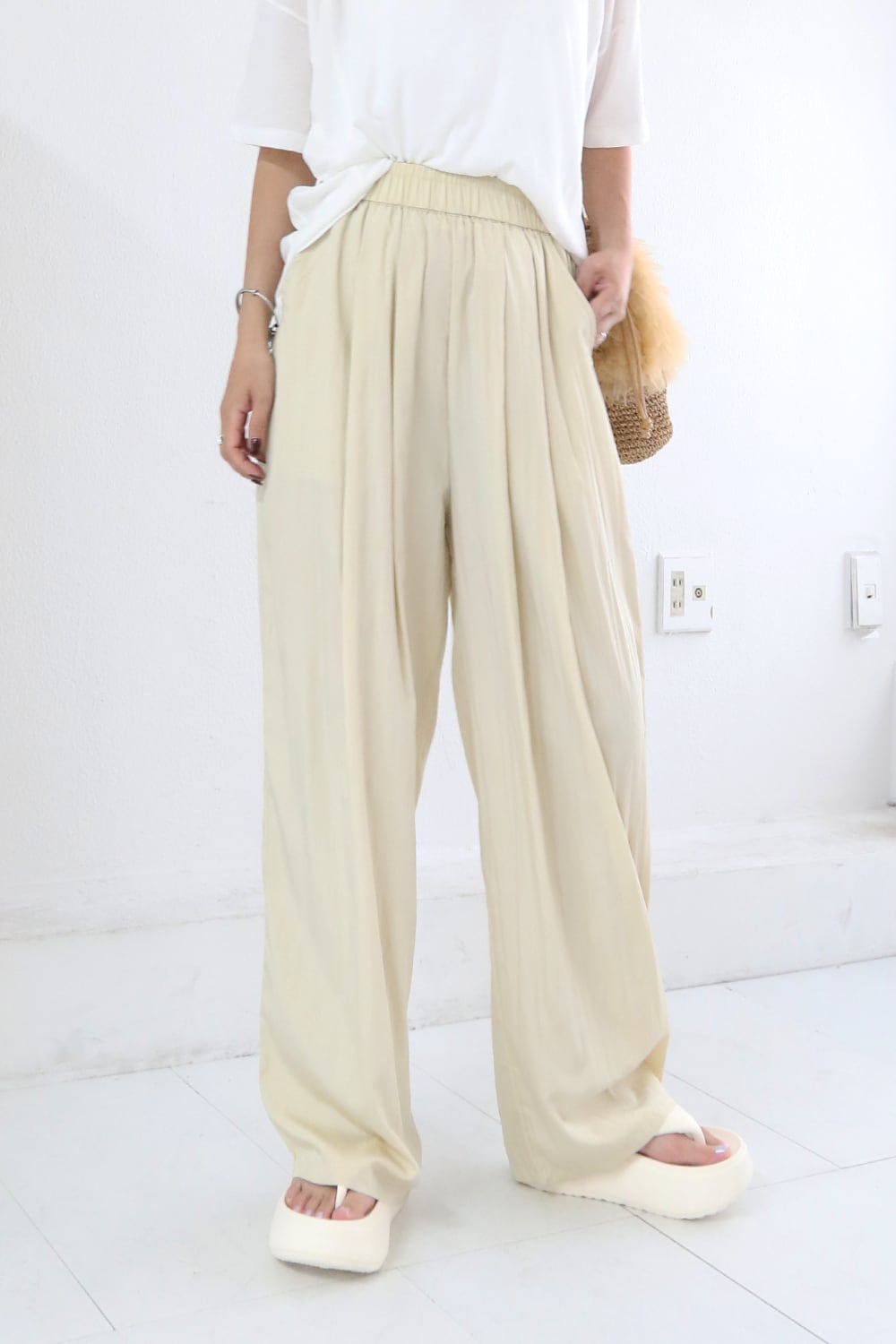 ピンタッククールパンツ / Pintuck Cool Pants(W26S4009H)