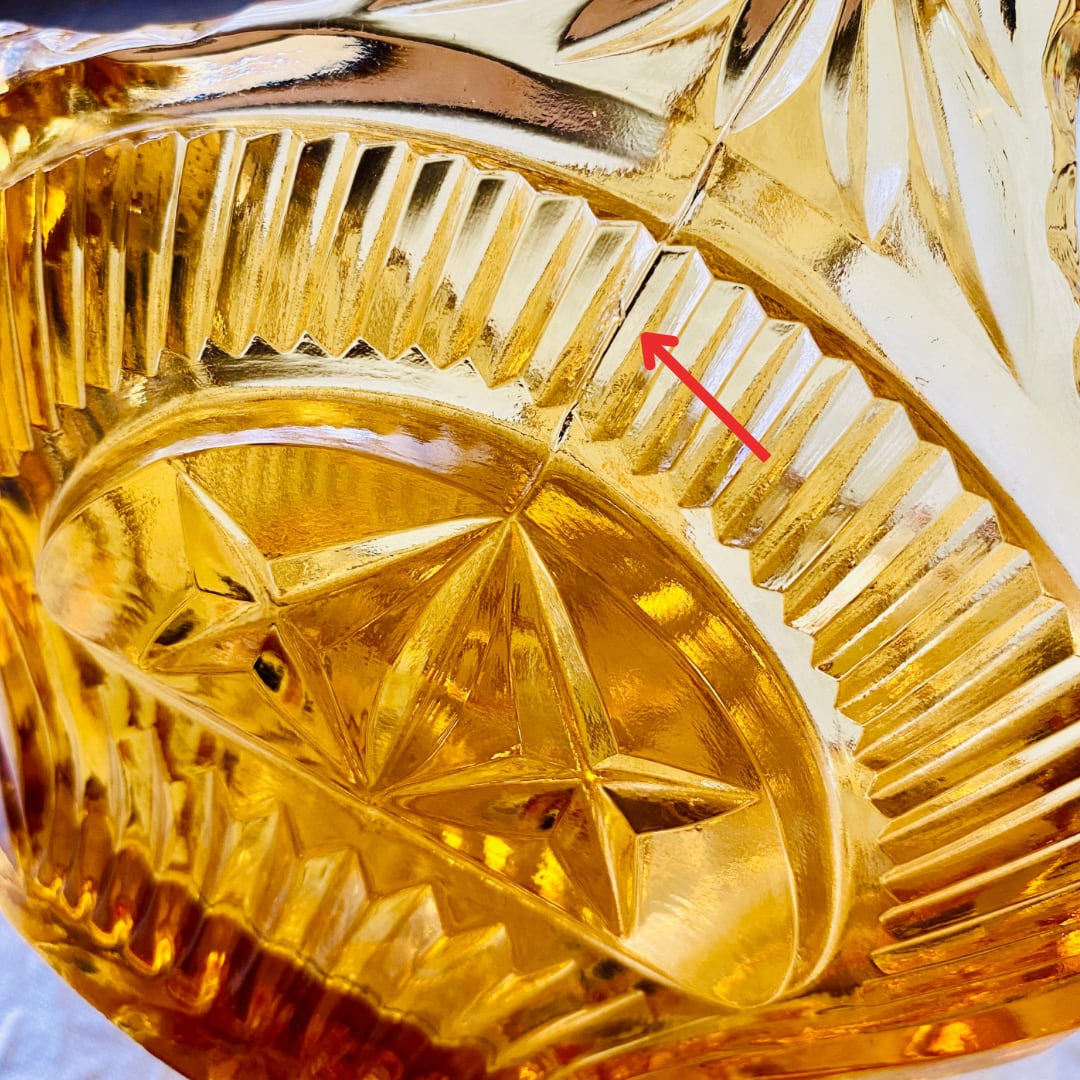 ボヘミアングラス　バスケット ボヘミア クリスタル ボヘミアガラス フルーツバスケット