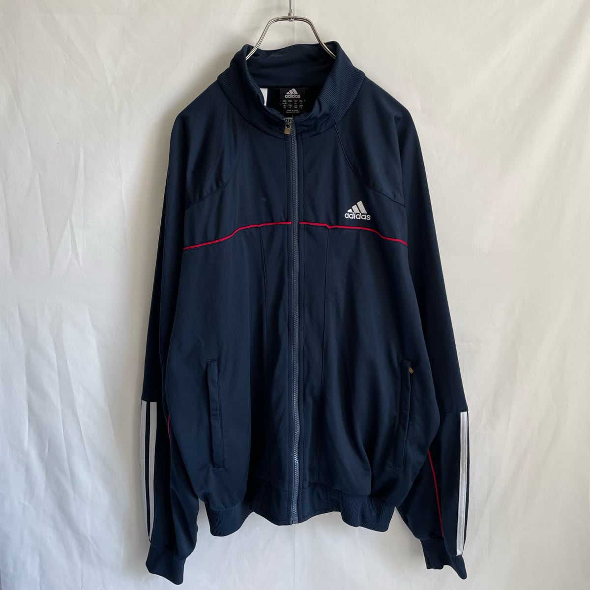 00s adidas トラックジャケット ジャージ アディダス 古着 紺