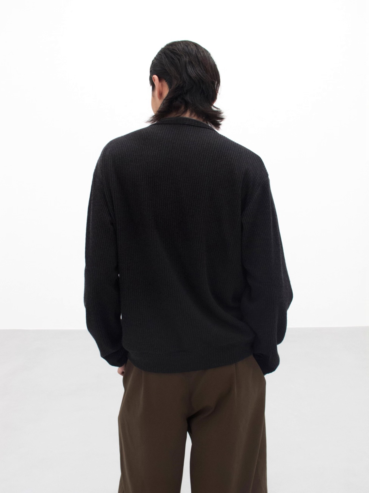 Yausye V-neck Textured Cardigan