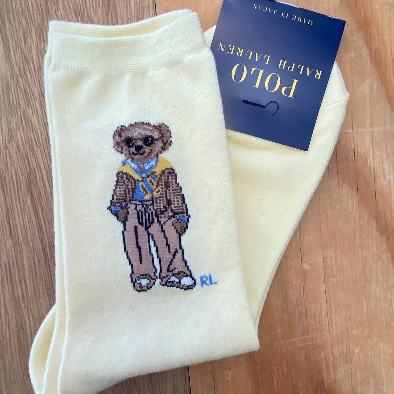 -NEW-  "POLO Ralph Lauren"  POLO BEAR Rib Crew Socks [ladys]