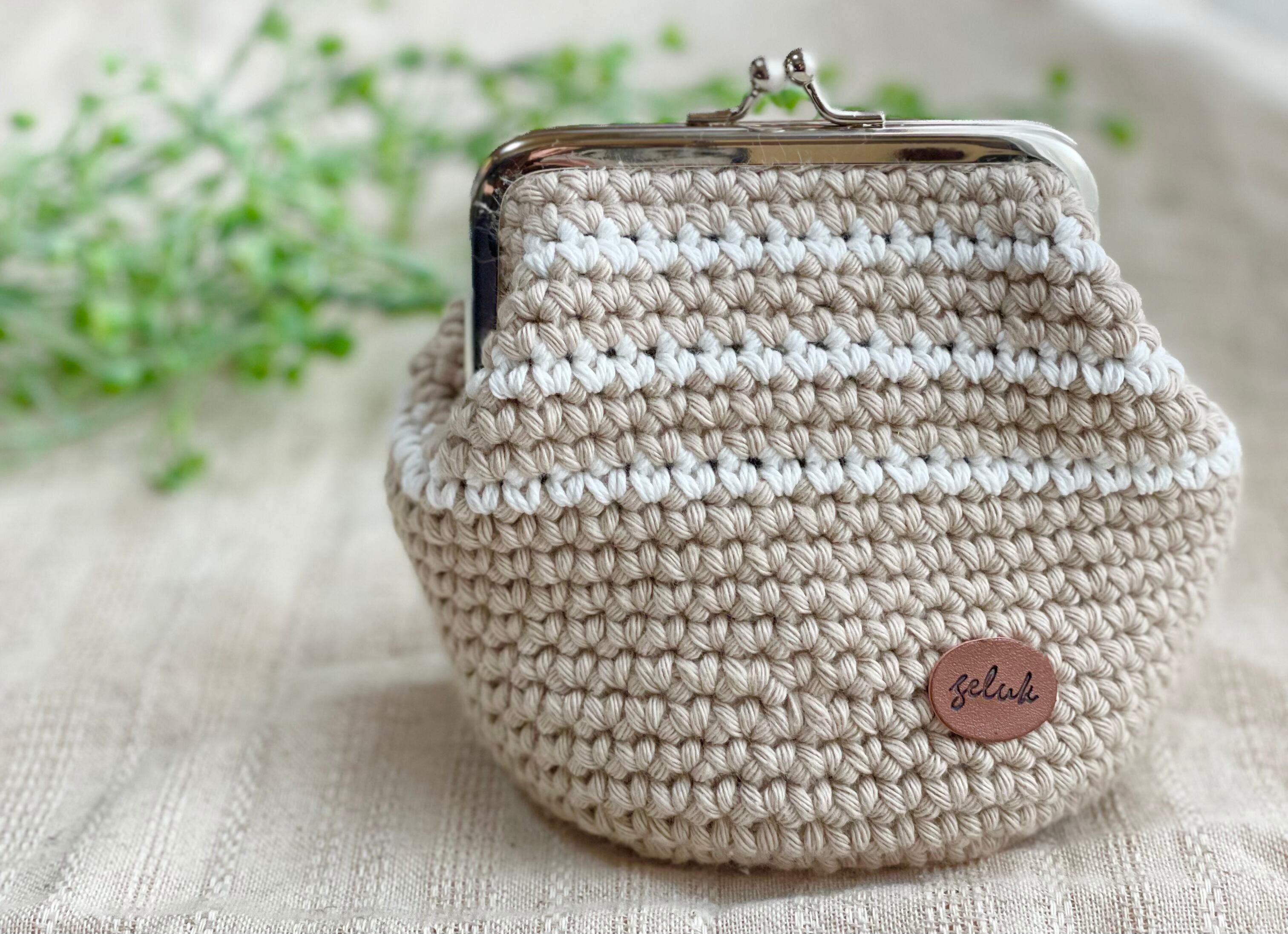 ❃ご依頼品❃がま口ポーチ | Pocket Crochet ❃ポケットクロッシェ