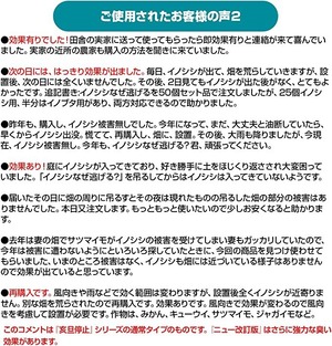 イノシシなぜ逃げるニュー改訂版50枚セット 臭い効果が大きくアップした新タイプ！