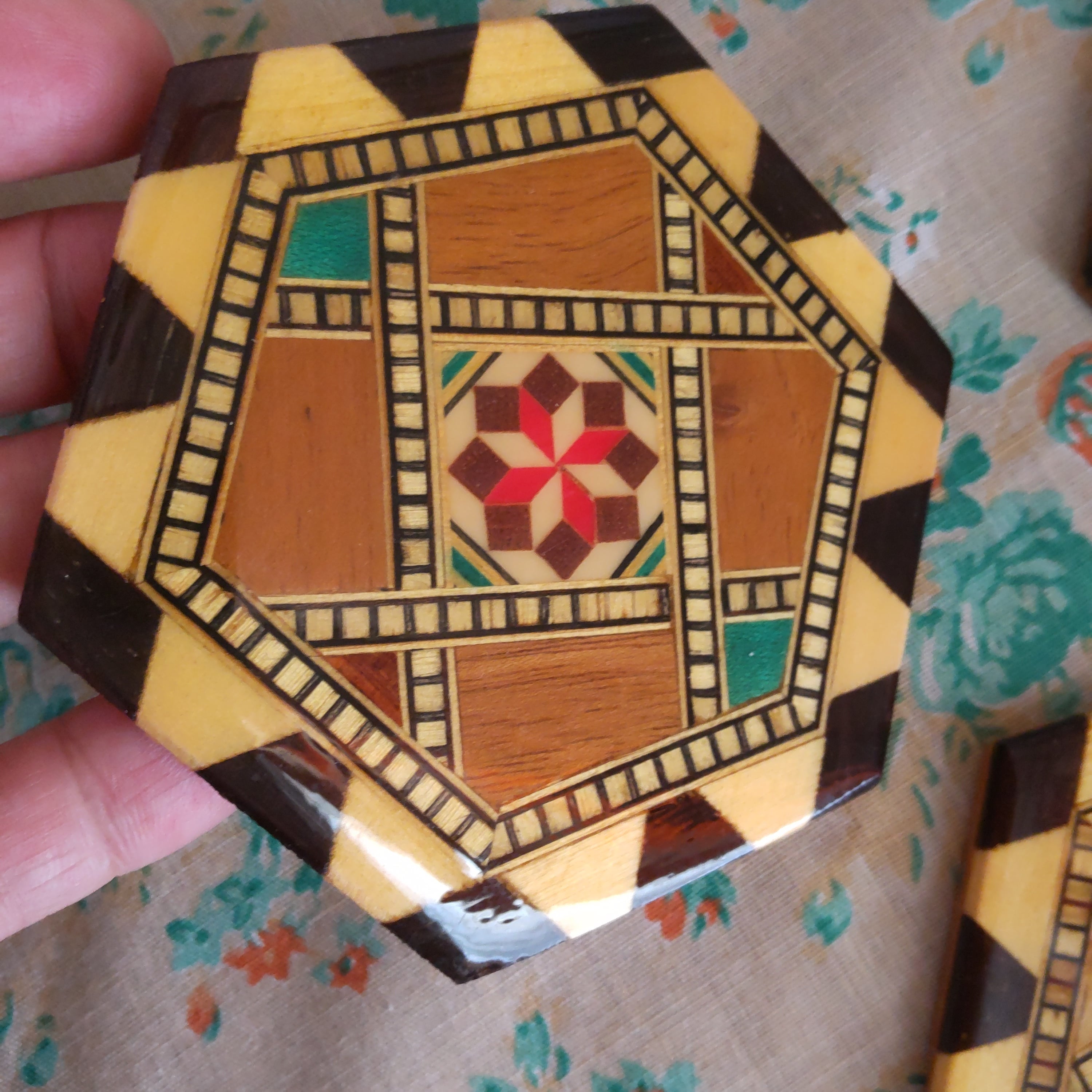 スペイングラナダ 寄木細工コースター 6枚セット | eve