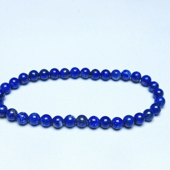 ラピスラズリ ブレスレット 5mm 一点物 メール便可 [M便 1/10] 111-48341