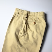 INTÉRIM / HEAVY PIMA TWILL 1-TUCK FRENCH ARMY WIDE TAPERED TROUSER