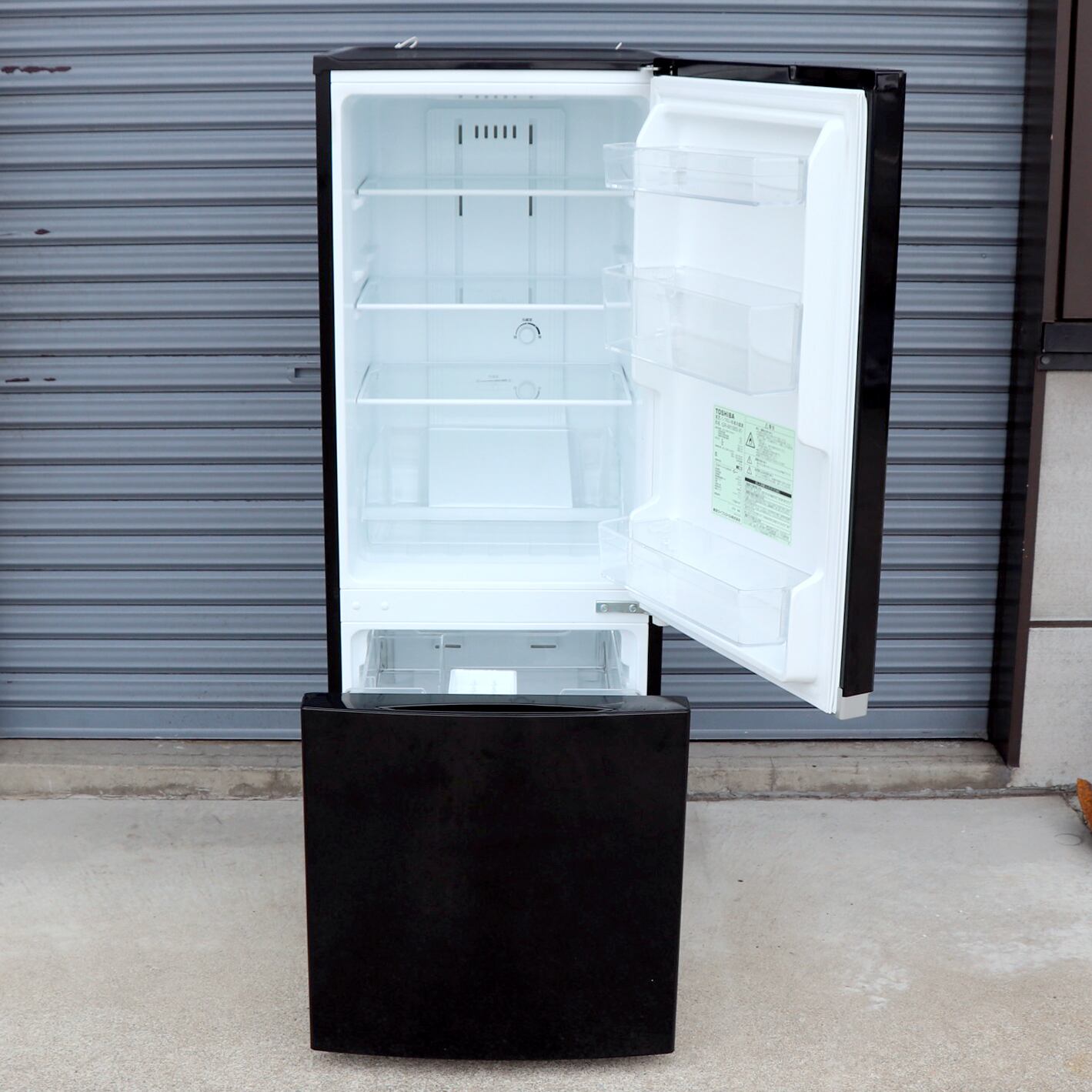 東芝 2024 ノンフロン冷凍冷蔵庫 GR-M15BS (K) 中古】LGB-GRM15BSK