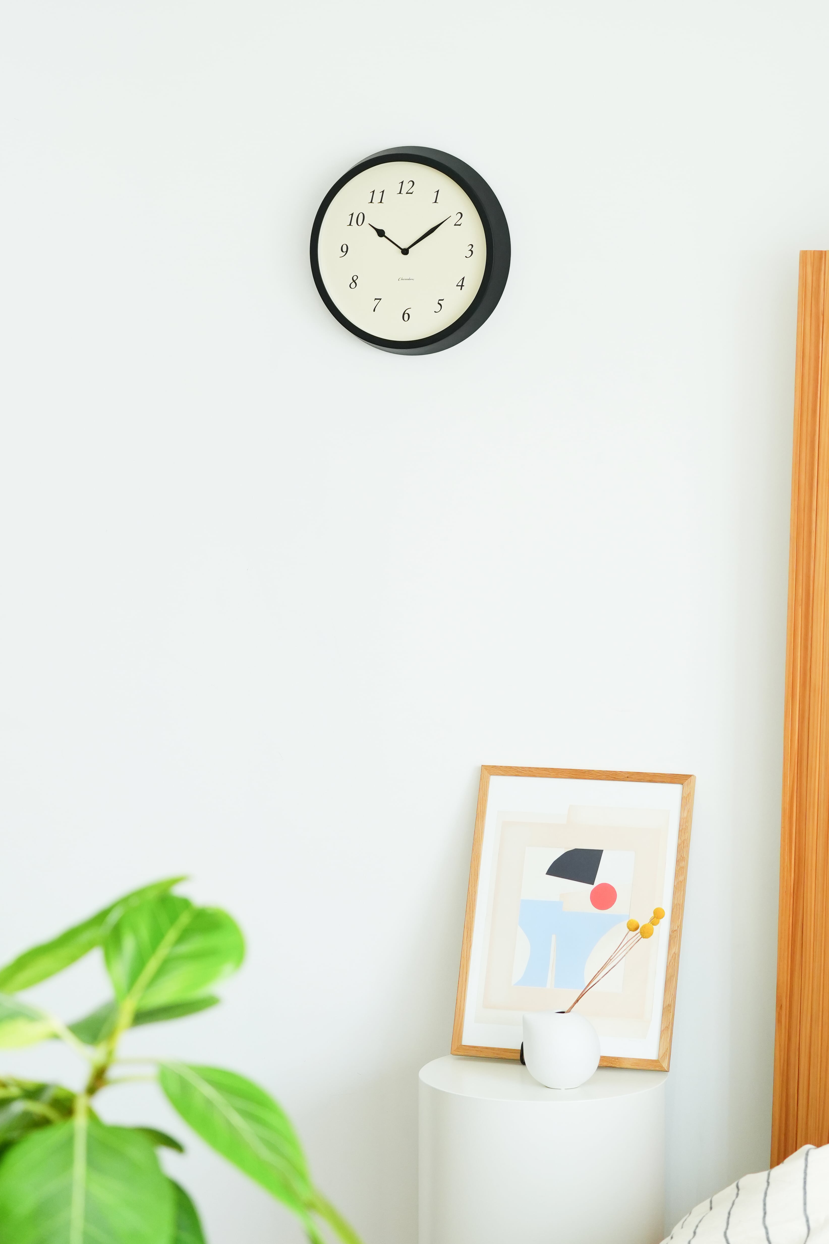 インターゼロ CHAMBRE シャンブル 電波掛け時計　日本製 電波時計 DROP CLOCK WARM GRAY | シャンブル【CHAMBRE】byインターゼロ