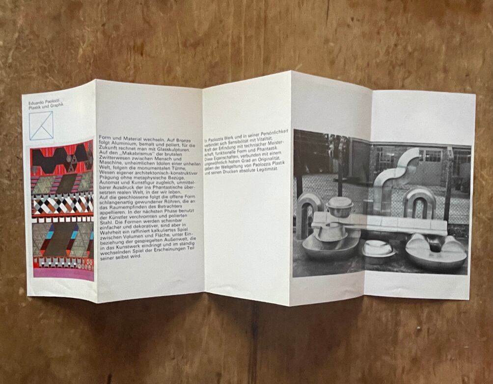 Eduardo Paolozzi　エドゥアルド・パオロッツィ 絶版洋古書】Eduardo Paolozzi エドゥアルド・パオロッツィ pace