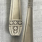 オイスターフォークペア シルバープレート デザートにも　2本セット　フランス 19twd42-2