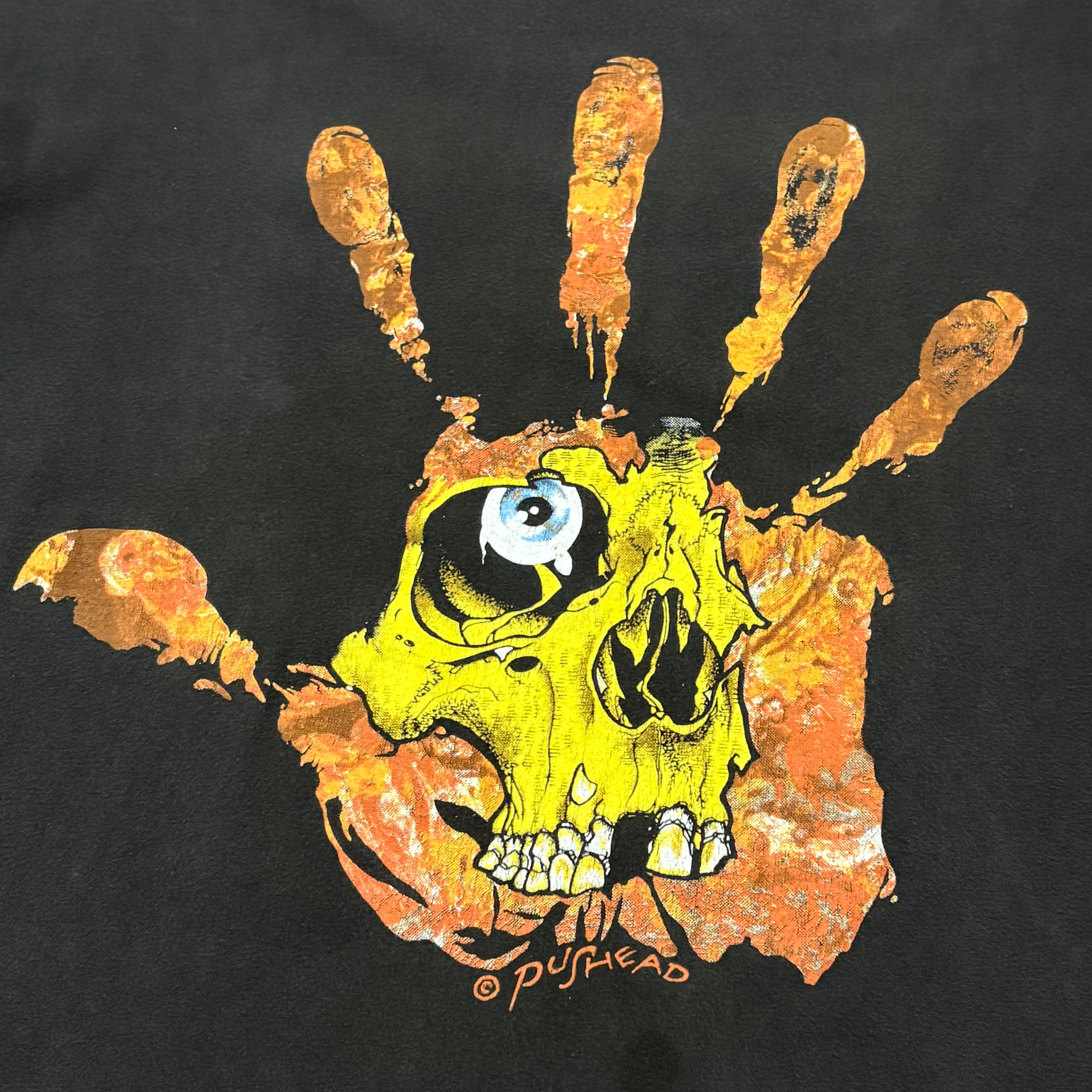 90s' PUSHEAD パスヘッド HAND OF FEAR Tシャツ | BANCA