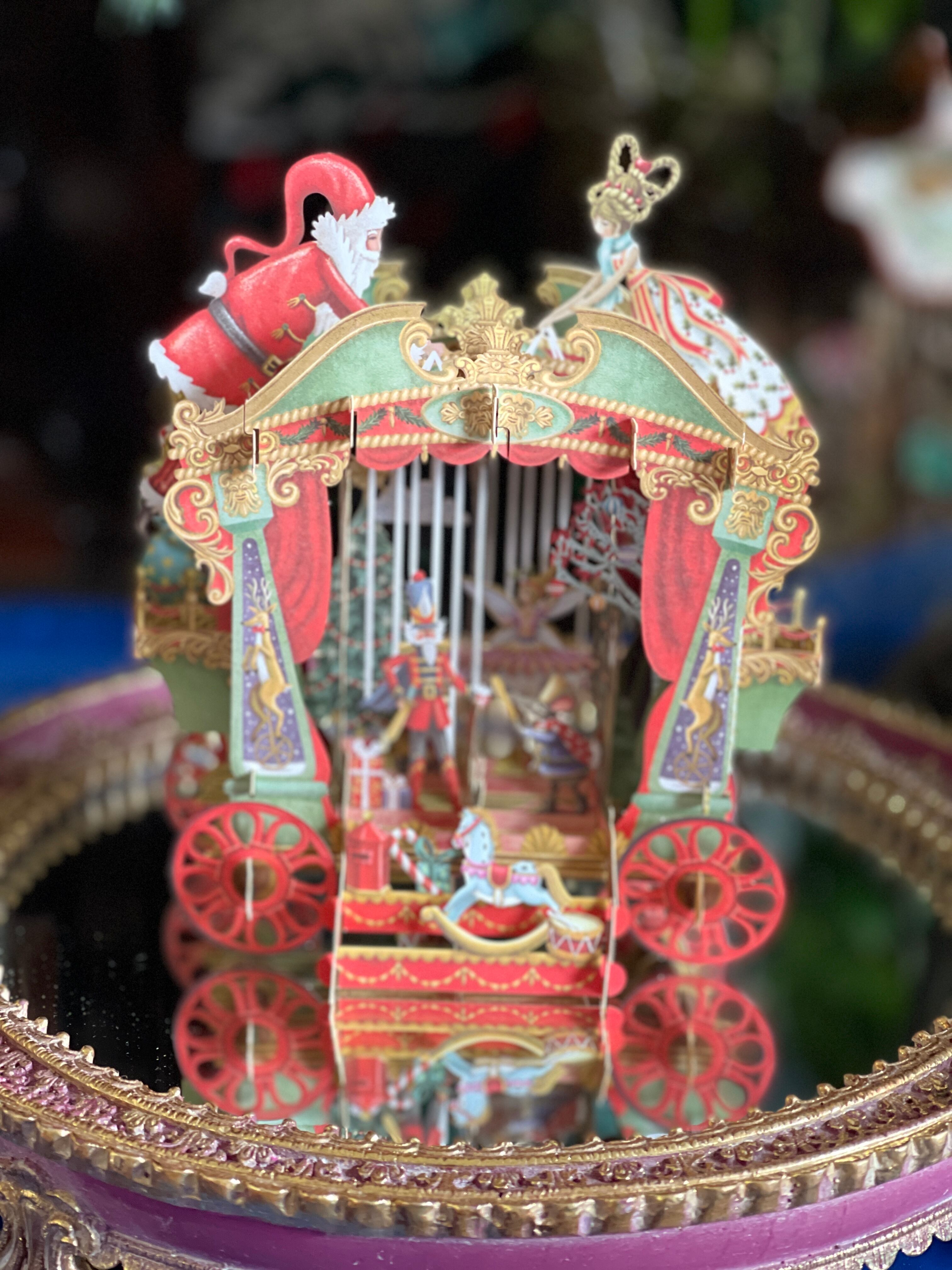 ◆Me&McQ◆クリスマス 操り人形◆立体3D◆ポップアップ◆グリーティングカード◆英国◆Paper D'Art◆