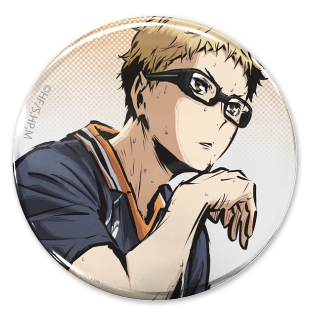 ハイキュー!! 月島蛍 65mm缶バッジ 勝利への闘志Ver.