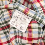 90s VAN JAC ヴァンヂャケット チェック BD ボタンダウン 長袖 ネルシャツ L/マルチ メンズ ビンテージ