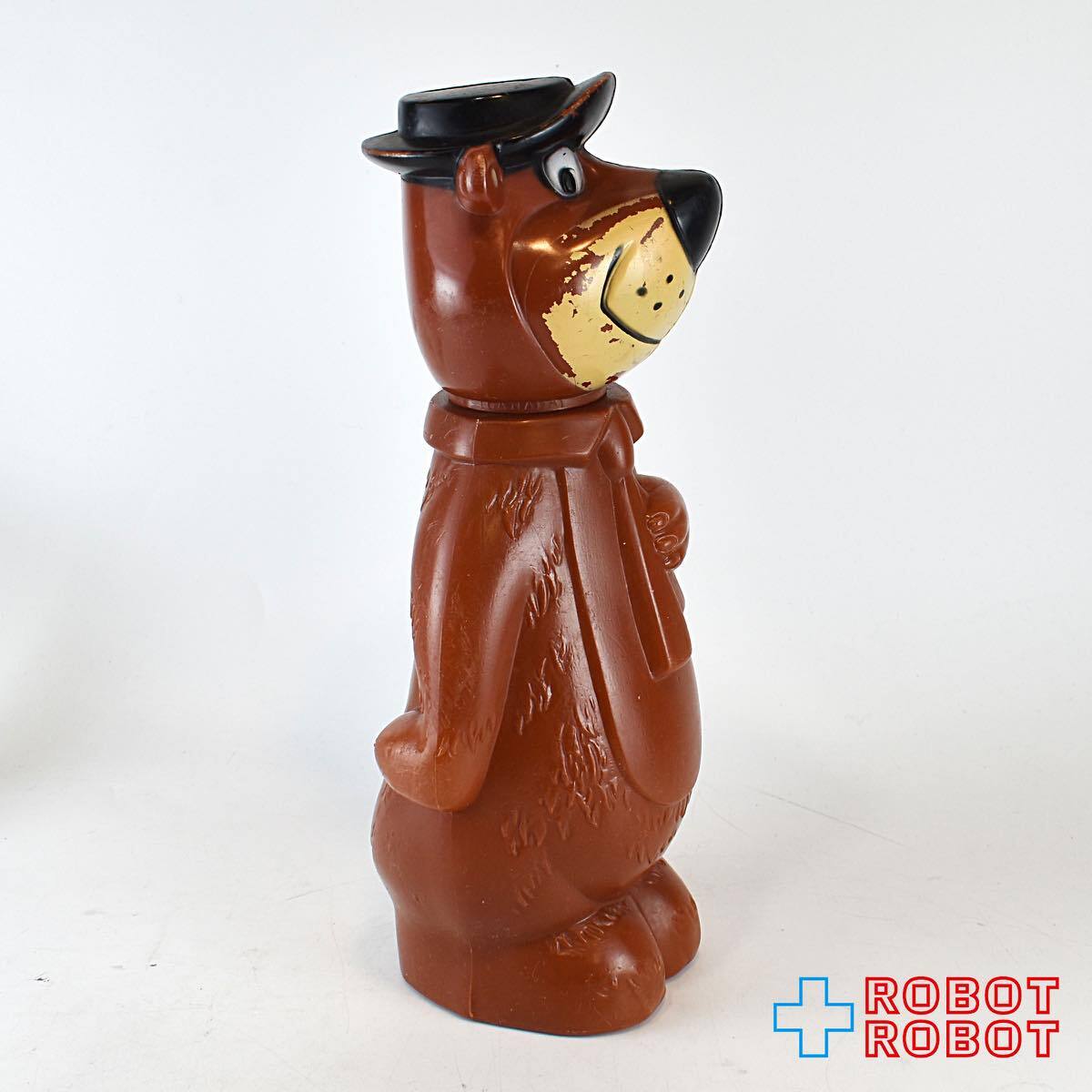 ヨギベア　貯金箱　ハンナバーベラ　60's　ビンテージ　在庫この一点のみ ヨギベア クマゴロー 貯金箱プラスチックフィギュア 1960's