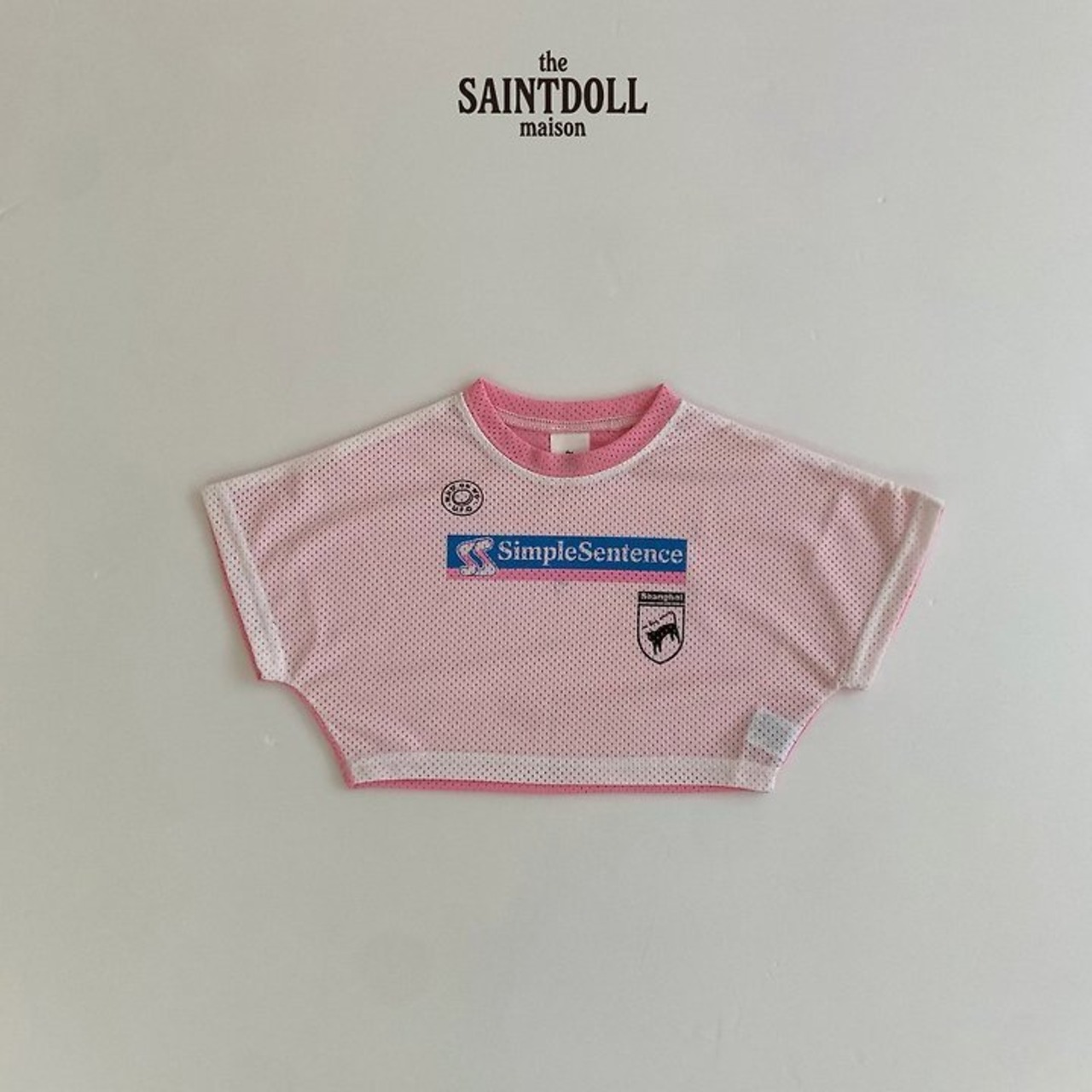 [SAINTDOLL] Mesh Crop top / [세인트돌] 메쉬크롭티