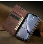 【iphone12対応】 レトロ イタリア輸入 レザー カードスロットスタンド 多機能 全面保護 iphone 手帳型 ケース 5配色 【追跡機能付き】