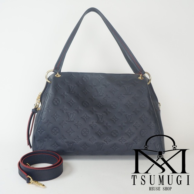 LOUIS VUITTON ルイヴィトン モノグラム アンプラント ポンテュ PM 2WAYハンドバッグ M43721 ネイビー