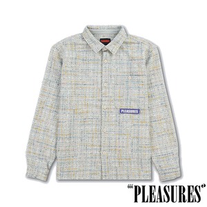 【PLEASURES/プレジャーズ】PERIODIC WORK SHIRT ワークシャツ / GREY / HOL23-11950
