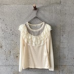 sheer ruffle top