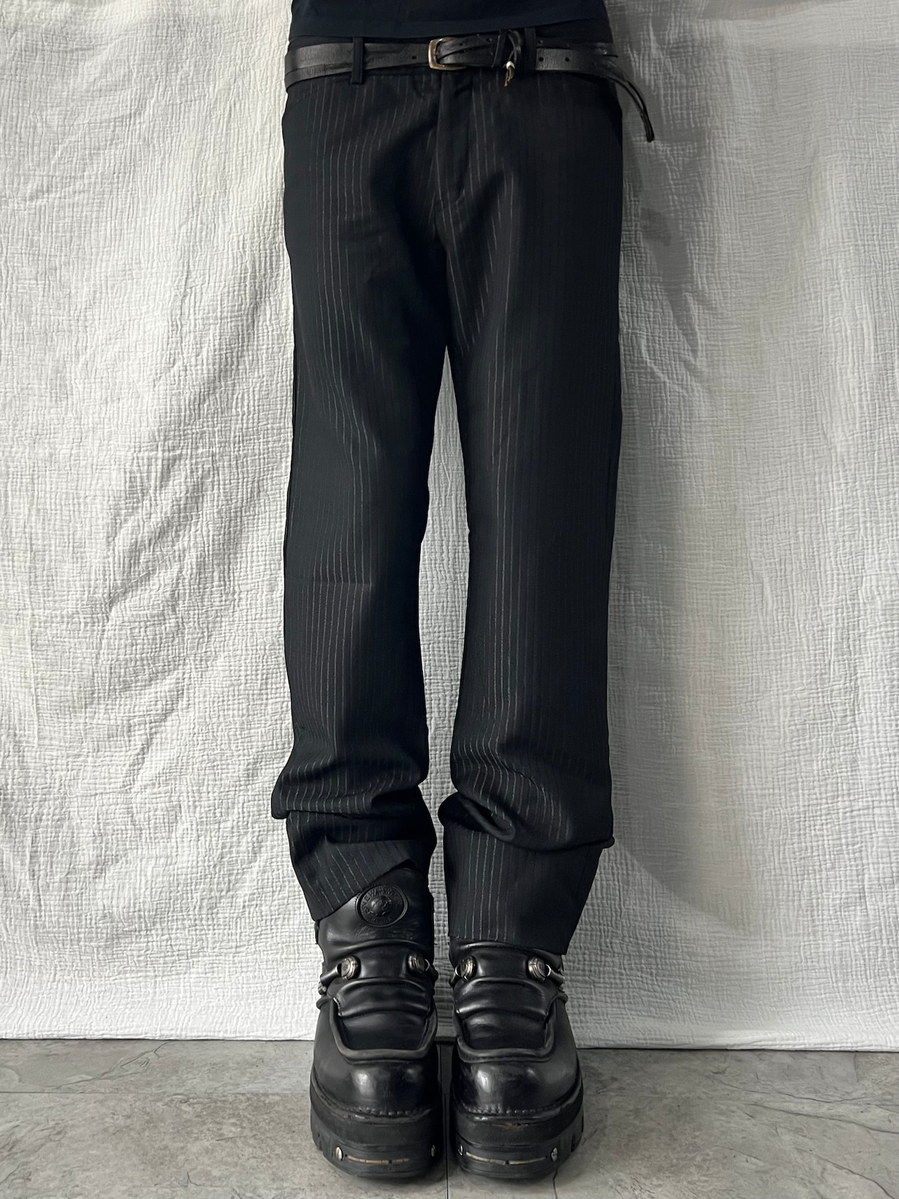 "KATHARINE HAMNETT LONDON" Strip Straight Slacks