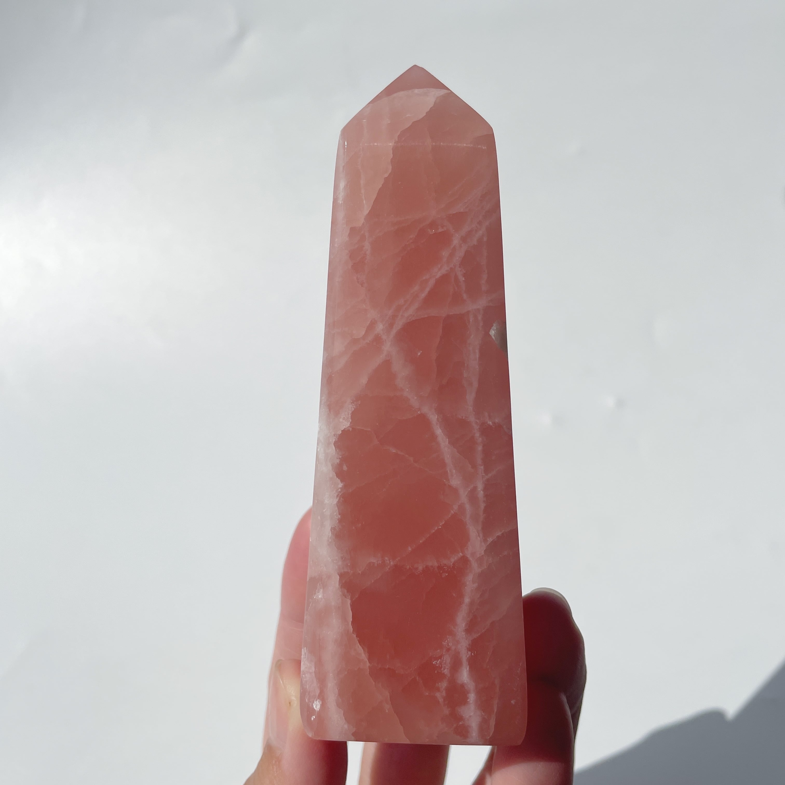 ローズカルサイト タワー型06◇Rose Calcite◇天然石・鉱物