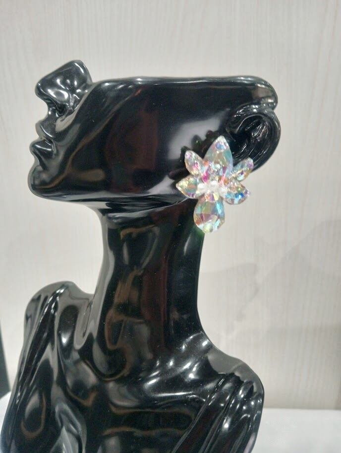 イヤリング６種類　社交ダンス☆ベリーダンス みくにん様モノトーンなクールな黒のイヤリング社交ダンスベリーダンス