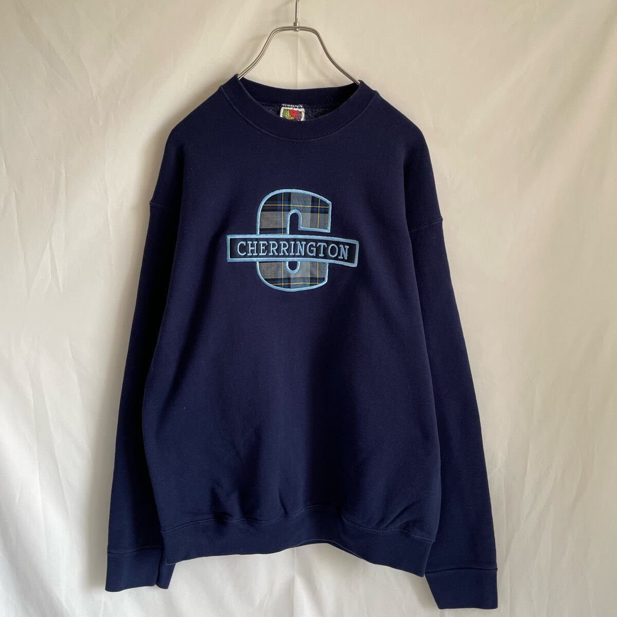 90s デッドストック CHERRINGTON カレッジロゴ スウェット 古着 