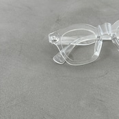 wide frame sunglasses/clear