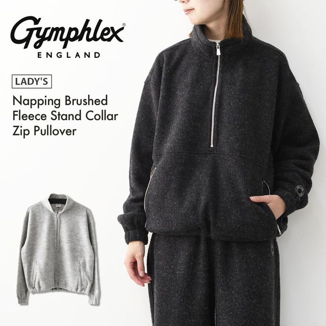 ORCIVAL [オーチバル・オーシバル] W Napping Brushed Fleece Stand Collar Zip Pullover [OR-A0824YFR] ナッピングブラッシュドフリーススタンドカラージッププルオーバー・長袖プルオーバー・ジップアッププルオーバー・ハーフジップ・フリース・LADY'S [2026AW]