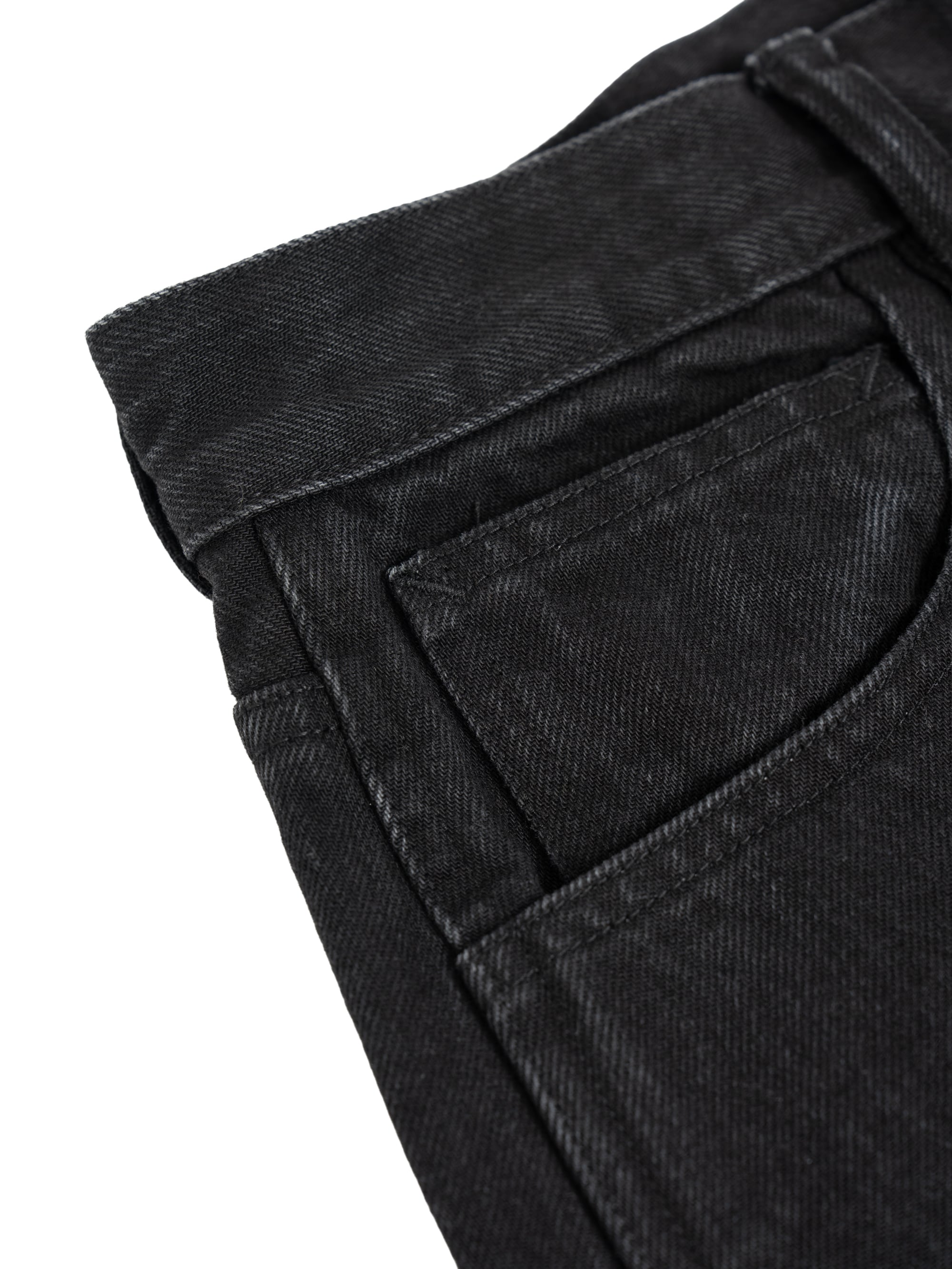 KAJA MEDIUM BAGGY BLACK DENIM PANTS | KAJA