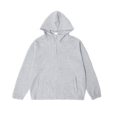 ハーフジップ ワッフルパーカー | Korean unisex fashion セレクト