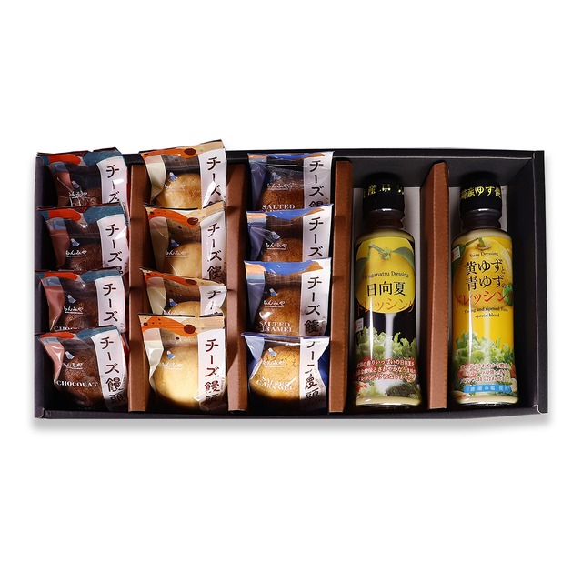 【A214】【贈答用】チーズ饅頭＆調味料詰め合わせセット②