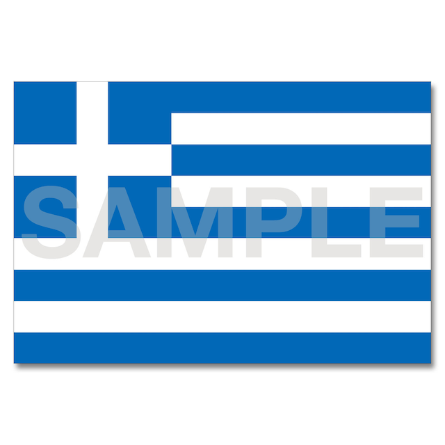 世界の国旗ポストカード ＜ヨーロッパ＞ ギリシャ共和国 Flags of the world POST CARD ＜Europe＞ Hellenic Republic