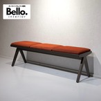 Gallotti&Radice ガロッティ＆ラディーチェ ダイニングベンチ ベンチ チェア 椅子 ファブリック メタル脚 モダン ミニマル ホテルライク