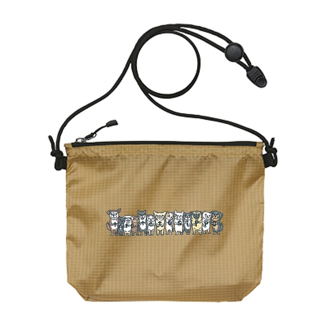 ライトナイロンリップストップ サコッシュ（デザイン：シシマルGメン様）