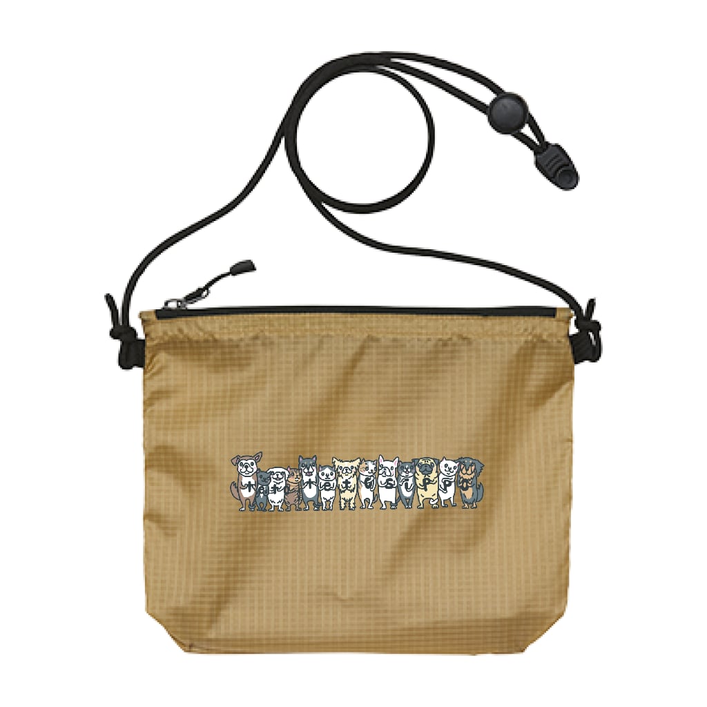 ライトナイロンリップストップ サコッシュ(デザイン:シシマルGメン様)